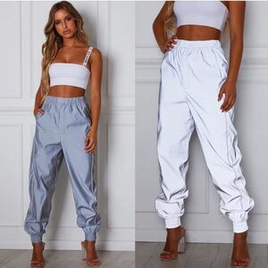 Take 50% OFF- White FOX Reflective Pants, Size-S